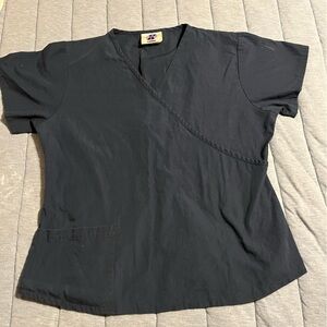 Landau Navy Scrubs Top - Size M
